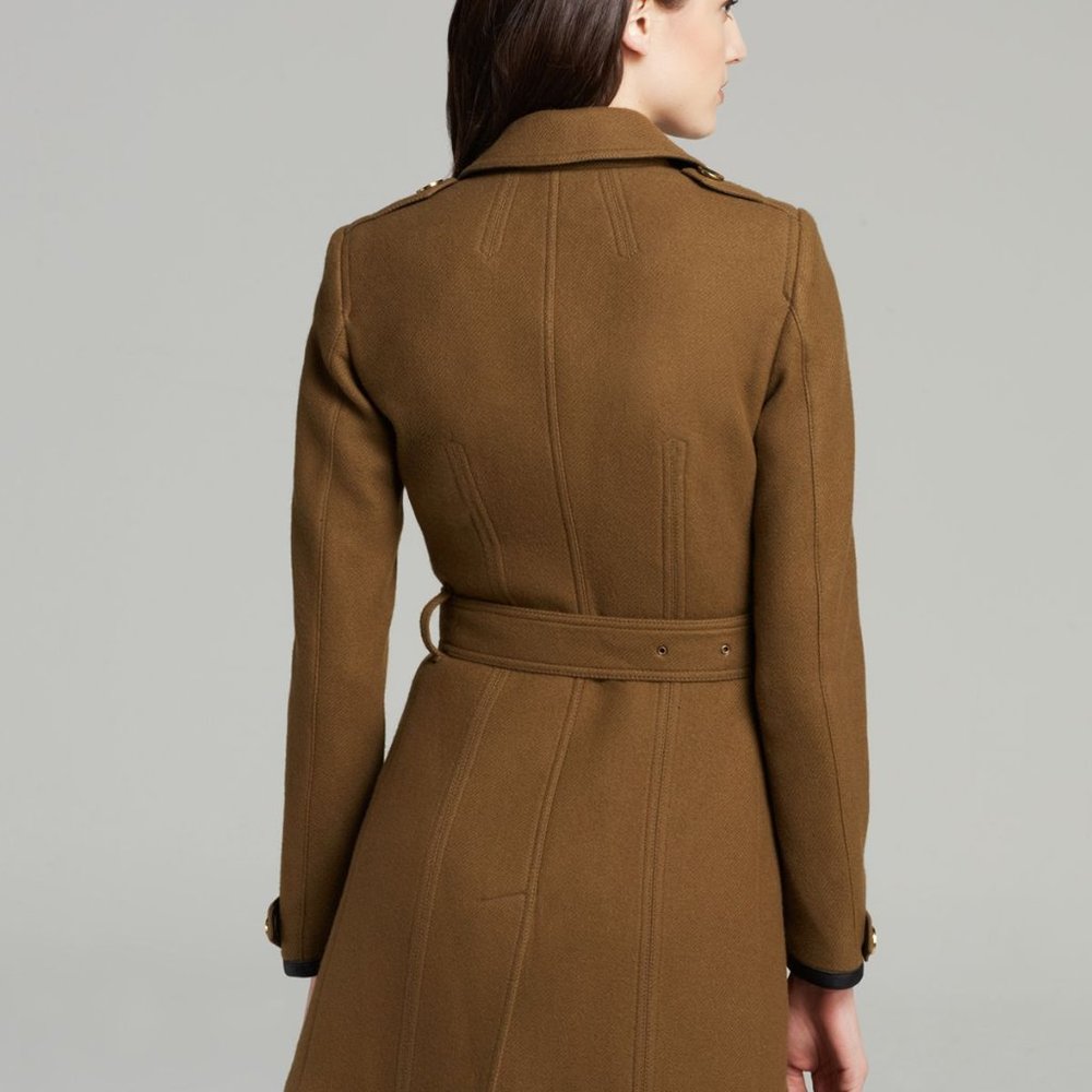 NWT BURBERRY WOOL CASHMERE BLEND COAT UK12 US 10 - Picture 4 of 14